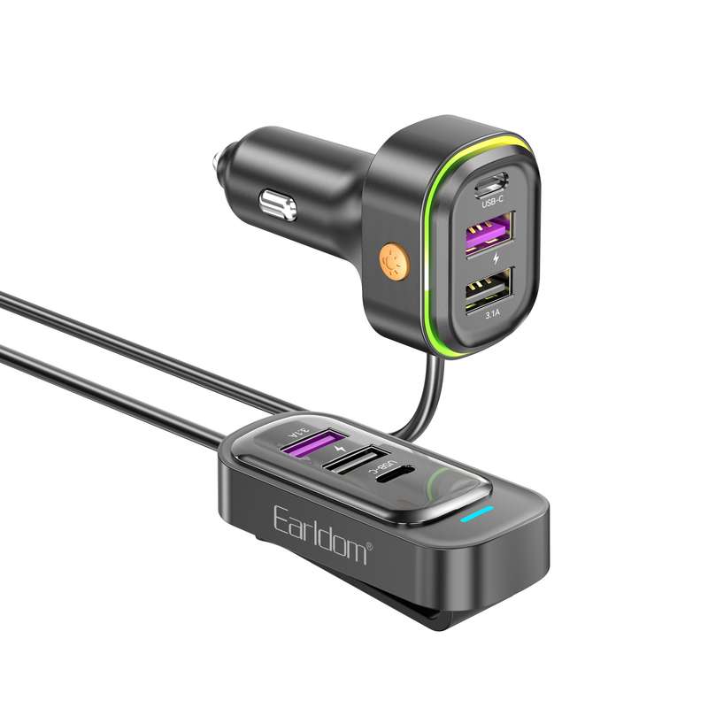 شارژر فندکی 65 وات ارلدام مدل 6IN1 CAR CHARGER CC26