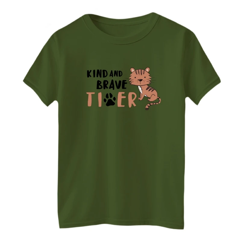 تی‌شرت آستین کوتاه لانگ بچگانه مدل ببر