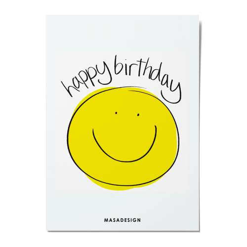 کارت پستال ماسا دیزاین مدل POSTHB طرح تبریک تولد مبارک