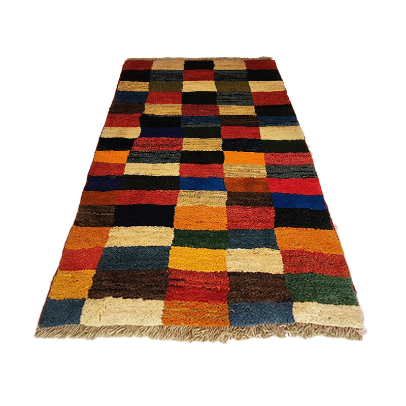 گبه دستبافت یک و نیم متری کد NkpGzV111