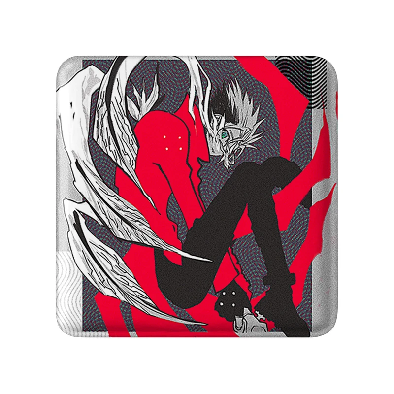 مگنت خندالو طرح وش انیمه تریگان (Trigun) مدل مربعی کد 36234