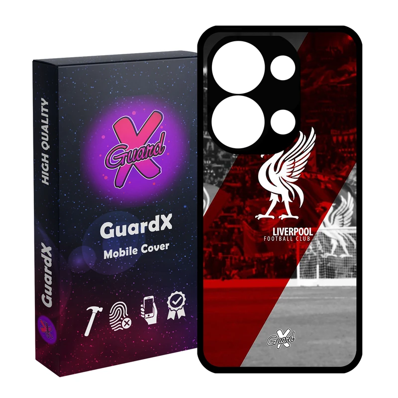 کاور گارد ایکس طرح Liverpool مدل Glass10045 مناسب برای گوشی موبایل شیائومی Redmi Note 13 Pro 4G / Poco M6 Pro 4G