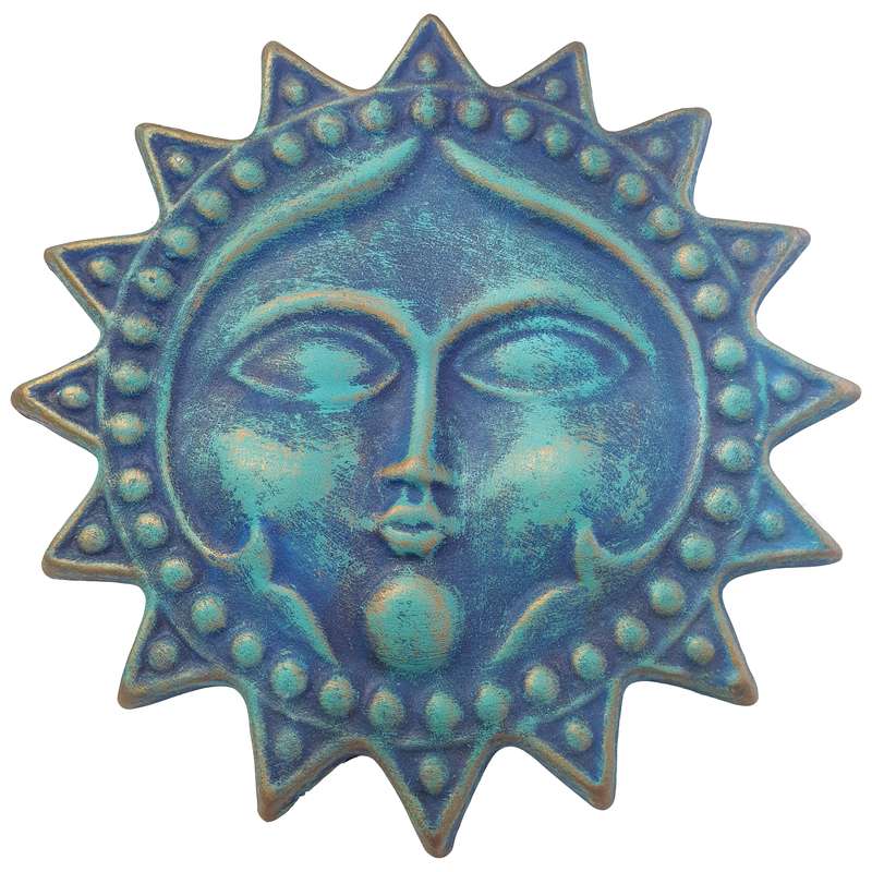 دیوارکوب سفالی مدل خورشید فروزان