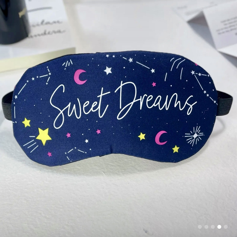 چشم بند خواب مدل کمپرس دار طرح sweet dream