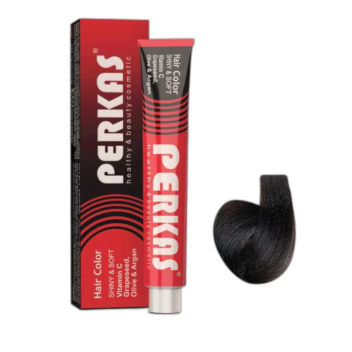 رنگ مو مردانه پرکاس شماره FM2 حجم 100 میلی‌لیتر رنگ مشکی قوی