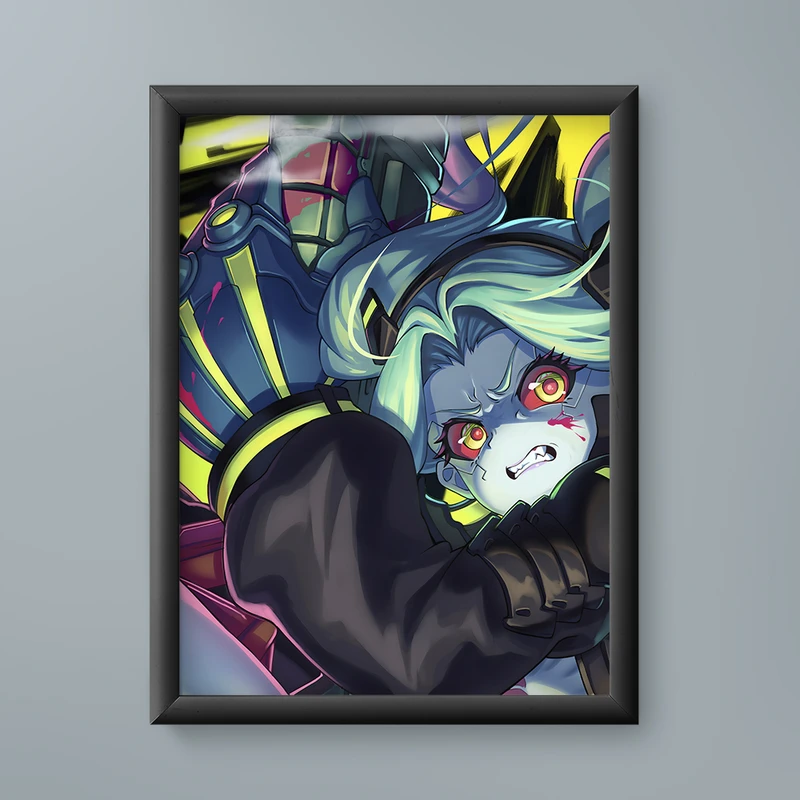 تابلو مدل انیمه ربکا سایبرپانک Rebecca Cyberpunk anime 11