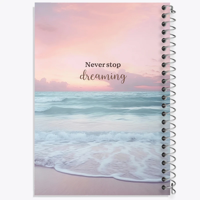 دفتر شطرنجی 50 برگ خندالو طرح Never Stop Dreaming کد N2324