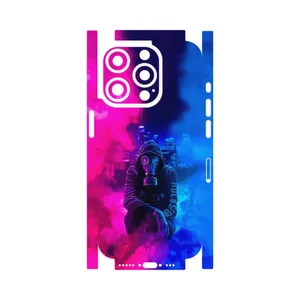 MAHOOT Smoke Rainbow Digital Art 2-FullSkin Cover Sticker for Apple iPhone 15 Pro