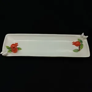 شیرینی خوری سرامیکی هیوا طرح رولت انار کد 14037081