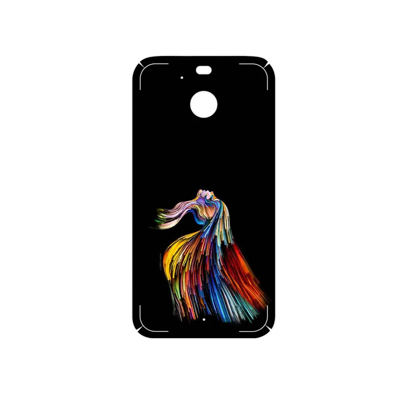 برچسب پوششی ماهوت مدل Rainbow Hair Digital Art مناسب برای گوشی موبایل اچ تی سی 10 Evo