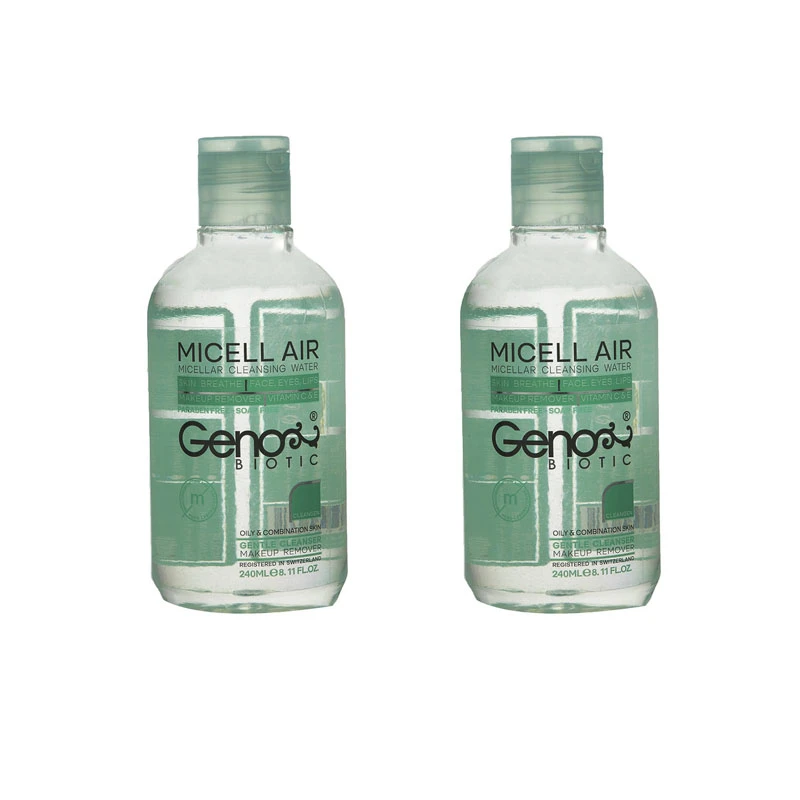 محلول پاک کننده آرایش صورت ژنوبایوتیک مدل SD05 حجم 240 میلی لیتر مجموعه 2 عددی