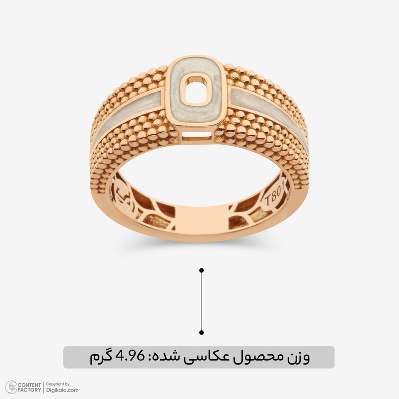 انگشتر طلا 18 عیار زنانه گلدم مدل R355014