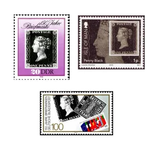 تمبر یادگاری مدل پنی سیاه مجموعه 3 عددی