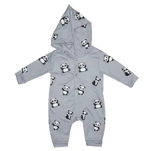 سرهمی نوزادی طرح پاندا مدل 351 کلاه دار