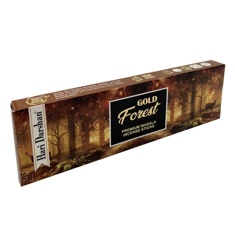عود دست ساز هاری دارشان مدل Gold Forest رایحه جنگل بسته ۳۰ عددی