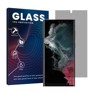 Glass Resistant model privacy screen protector suitable for Samsung Galaxy S22 Ultra 5G mobile phone