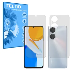 Tecno Resistant model transparent screen protector suitable for Honor X7 mobile phone Along with the phone back protector 