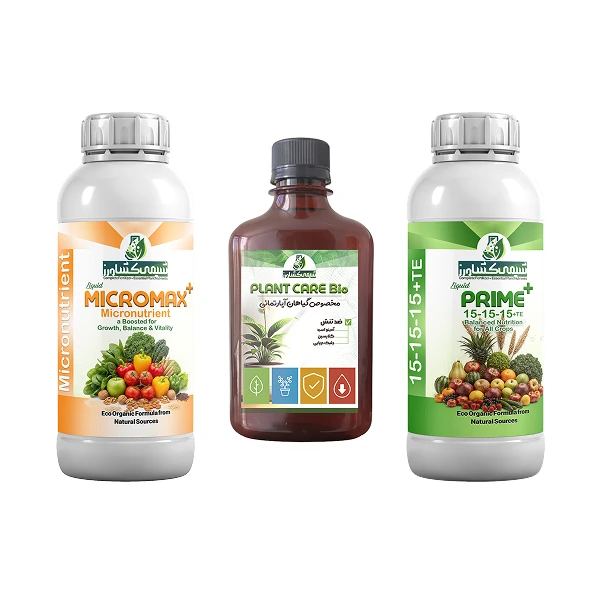 کود مایع گل بونسای شیمی کشاورز مدل تقویت و تغذیه حجم یک لیتر بسته 3 عددی