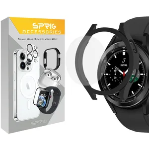 کاور اسپریگ مدل PC Bump مناسب برای ساعت هوشمند سامسونگ Galaxy Watch 4 Classic 46mm به همراه محافظ صفحه نمایش 