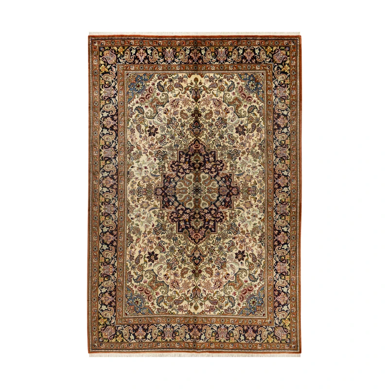  فرش دستبافت شش متری طرح خراسان کد 4.28.273