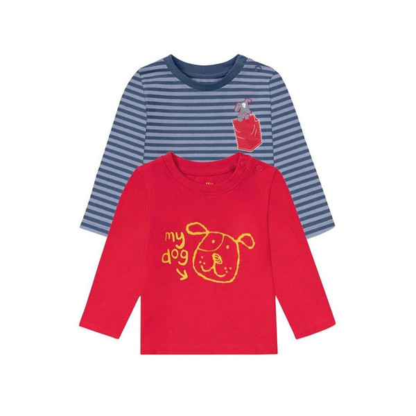 تی شرت آستین بلند نوزادی لوپیلو مدل New 2024 مجموعه 2 عددی