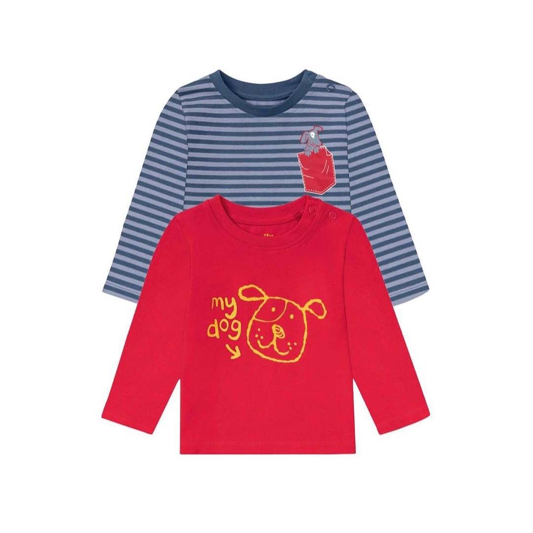 تی شرت آستین بلند نوزادی لوپیلو مدل New 2024 مجموعه 2 عددی -  - 1