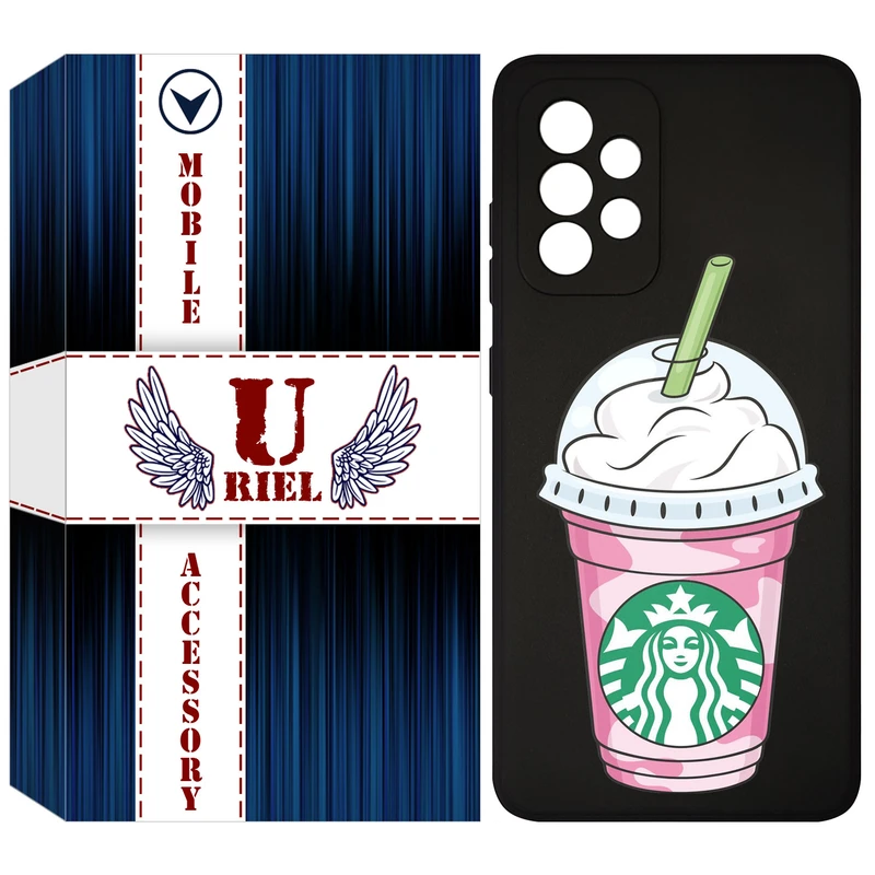 کاور یوریل مدل قاب KSH کد 55 طرح استارباکس مناسب برای گوشی موبایل سامسونگ Galaxy A33 5G