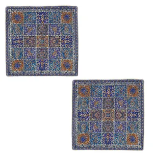 کاور کوسن ترمه طرح شاه عباسی مدل W10 بسته دو عددی