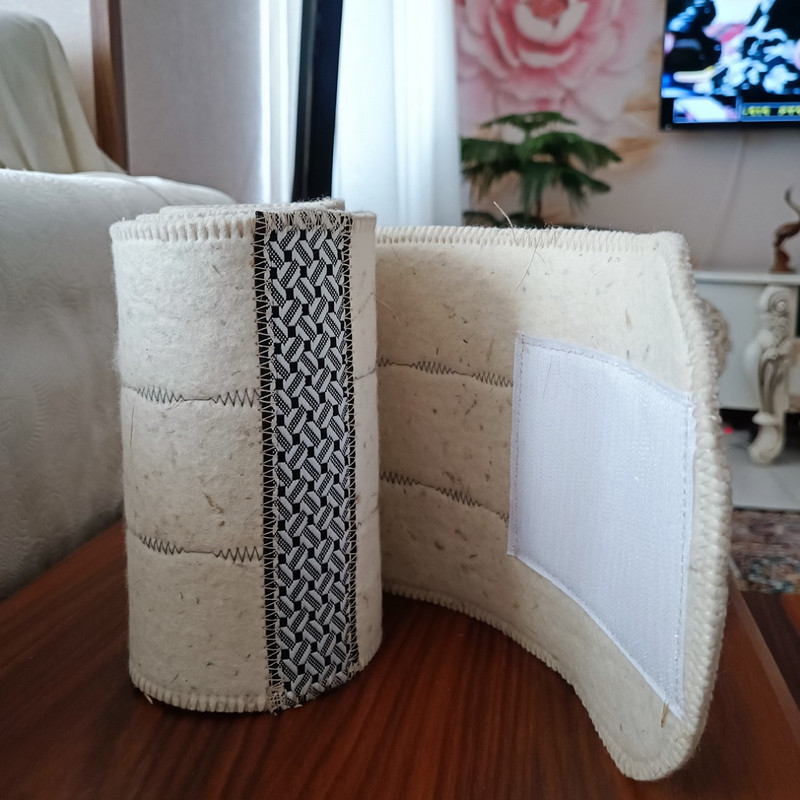 کمربند طبی خانه احسان مدل نمدی کد120 کمربند طبی خانه احسان مدل نمدی کد120