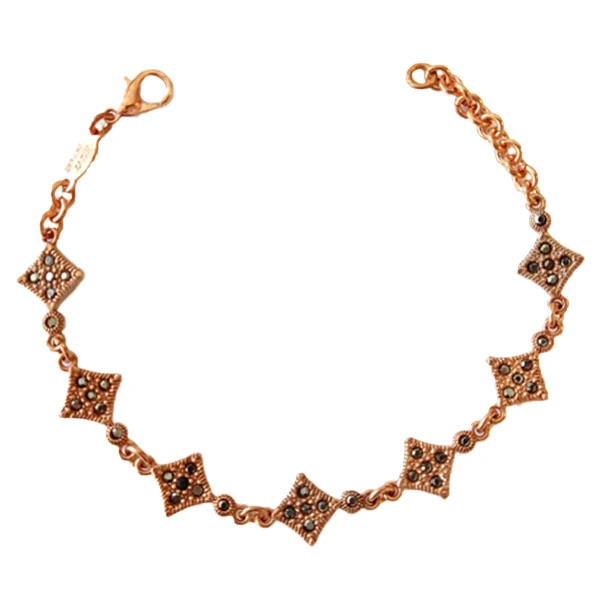 دستبند زنانه مدل مارگازیت لوزی کد JW319