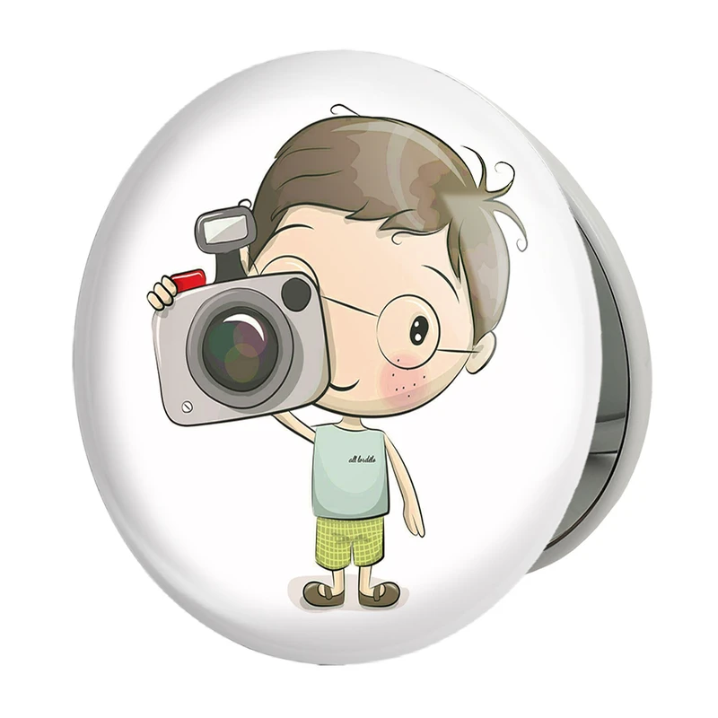 آینه جیبی خندالو طرح دوربین مدل تاشو کد 1727 