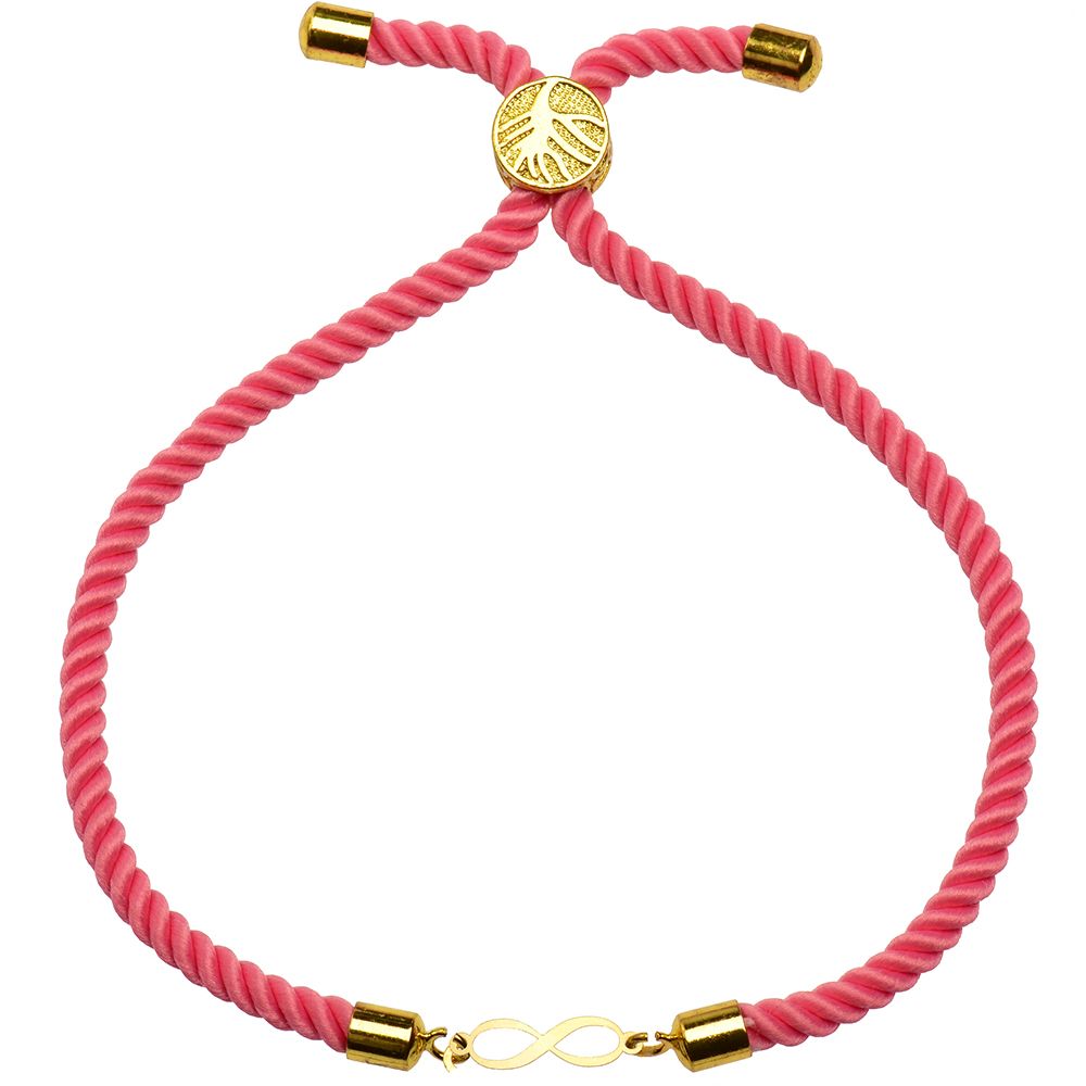 دستبند طلا 18 عیار زنانه کرابو طرح بینهایت مدل Kr1535 -  - 1