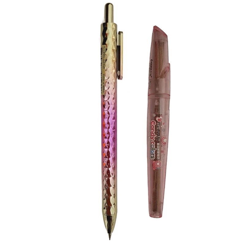 مداد نوکی 0.5 میلی متری مدل هولوگرامی شطرنجی کد P100 به همراه نوک