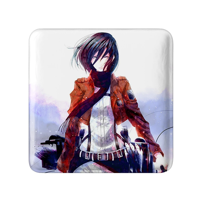 مگنت خندالو طرح میکاسا اکرمن انیمه اتک آن تایتان Attack on Titan  مدل مربعی کد 18546