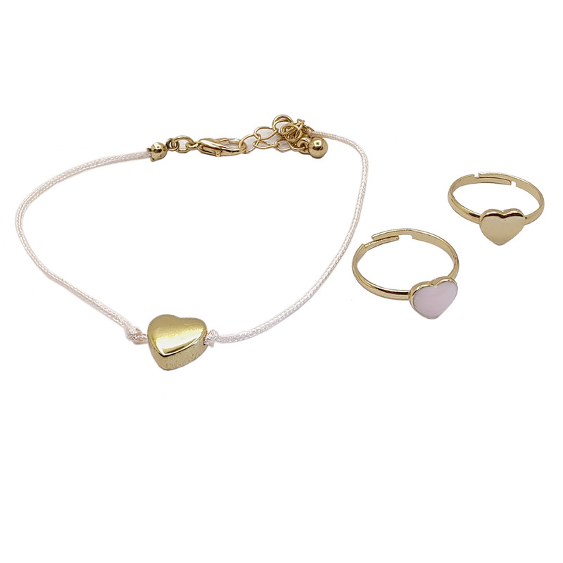 نیم ست دخترانه مدل قلب