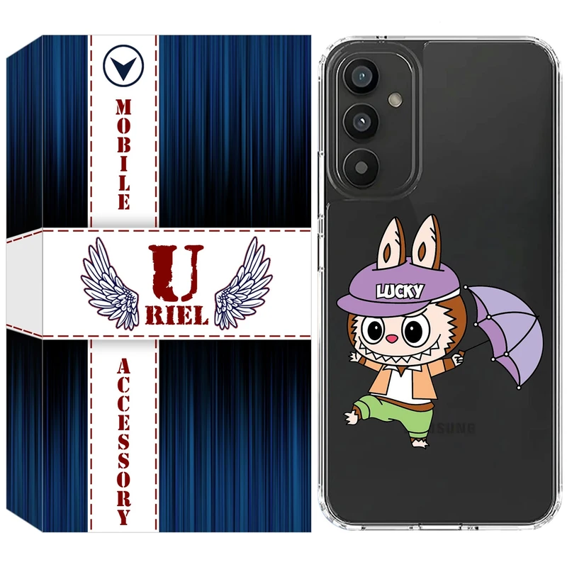 کاور یوریل قاب مدل Clear کد 125 طرح لبوبو مناسب برای گوشی موبایل سامسونگ Galaxy A15