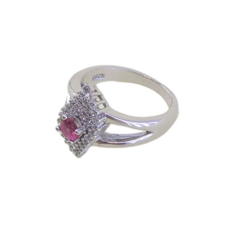 انگشتر نقره زنانه مدل یاقوت جواهری طرح چشم کد VGIS006