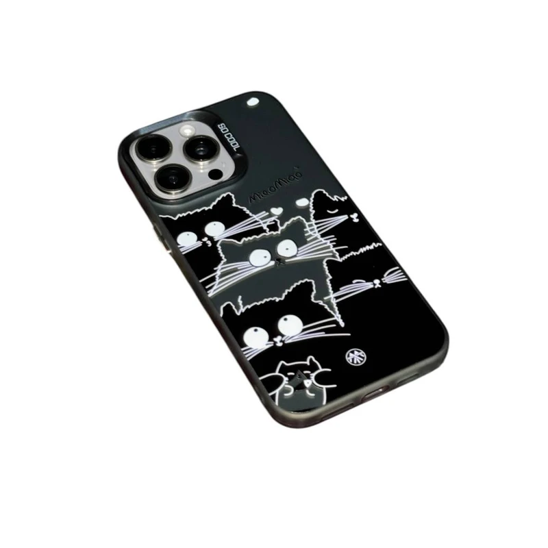 کاور مدل سوکول طرح گربه کد Ca66 مناسب برای گوشی موبایل اپل Iphone 16 promax