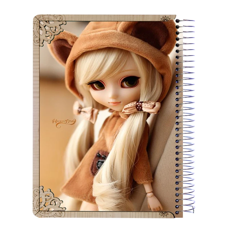 دفتر مشق مدل عروسک طرح کیوت کد M010