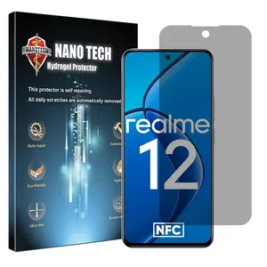 Nano tech Tough model privacy screen protector suitable for Realme 12 5G mobile phone