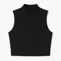 کراپ&zwnj;تاپ زنانه مدل یقه اسکی