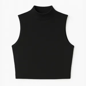 کراپ‌تاپ زنانه مدل یقه اسکی