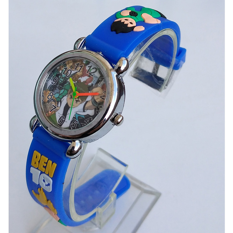 ساعت  مچی عقربه ای پسرانه مدل بند سیلیکونی بن تن