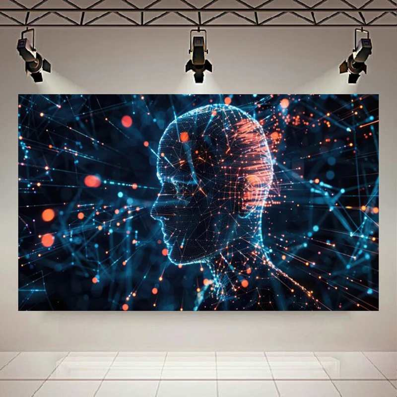  پوستر طرح مخمل ارتباطات و فناوری مدل هوش مصنوعی کد PD20722