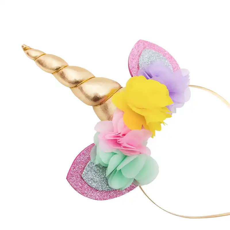 تل مو دخترانه مدل یونیکورن اسب تک شاخ