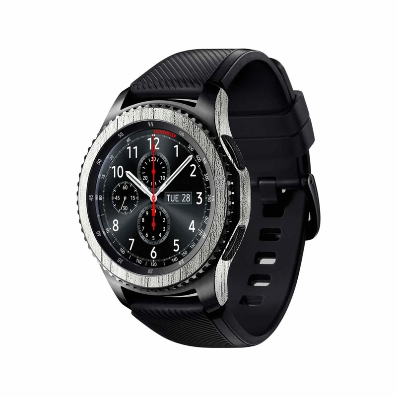 برچسب ماهوت طرح White-Wood مناسب برای ساعت هوشمند سامسونگ Galaxy Gear S3 Frontier