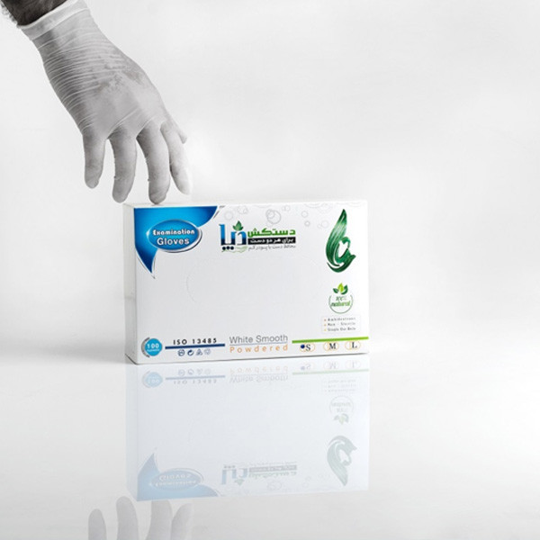 دستکش یکبار مصرف لاتکس مدل DEPA بسته 100 عددی M
