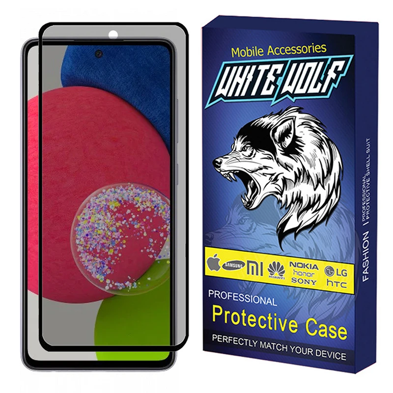 محافظ صفحه نمایش حریم شخصی وایت ولف مدل WGP3 مناسب برای گوشی موبایل سامسونگ  Galaxy A52s 5G