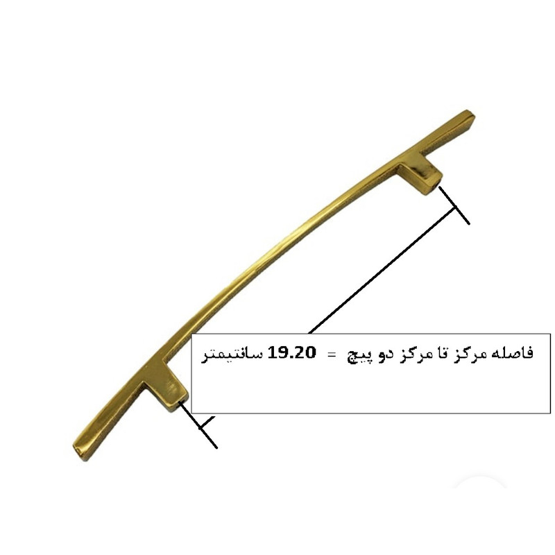 دستگیره کابینت و کمد مدل H192 بسته 5 عددی