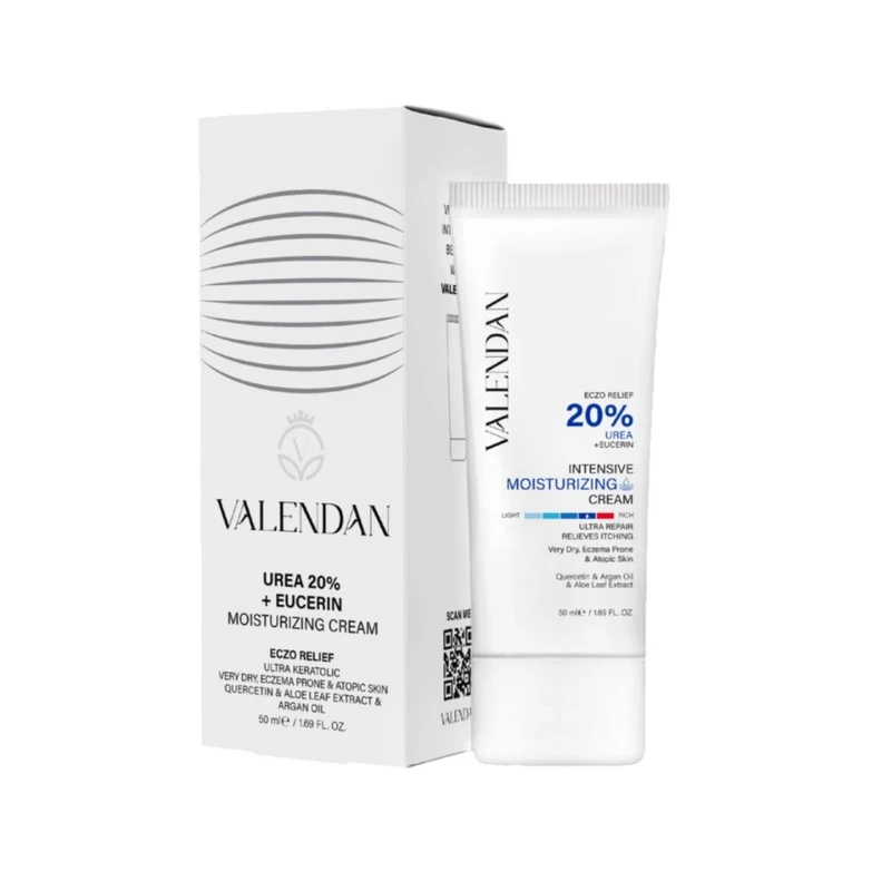 کرم مرطوب کننده ولندان مدل اوره و اوسرین 20 درصد حجم 50 میلی لیتر